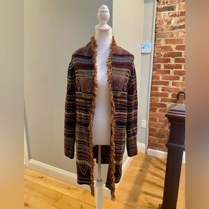 99 Jane Street Fringe Boho western style cardigan